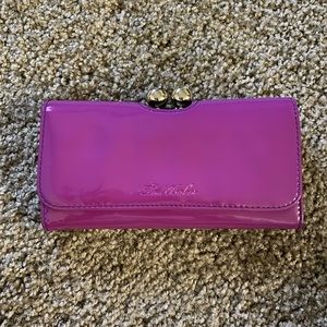 Ted Baker London patent leather wallet